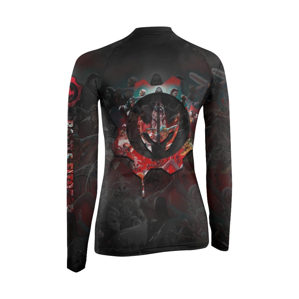 Horror Rash Guards The Horror of Halloween Women Long Sleeve Rash Guard | Women Fightwear