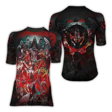 The Horror of Halloween Women's Short Sleeve Rash Guard - BattleFitGear