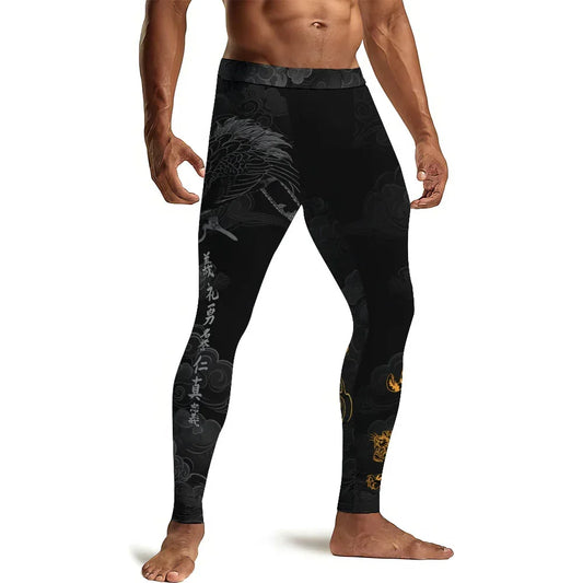 Tiger Way Ryu Men's Compression Leggings