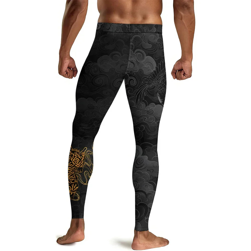 Tiger Way Ryu Men's Compression Leggings