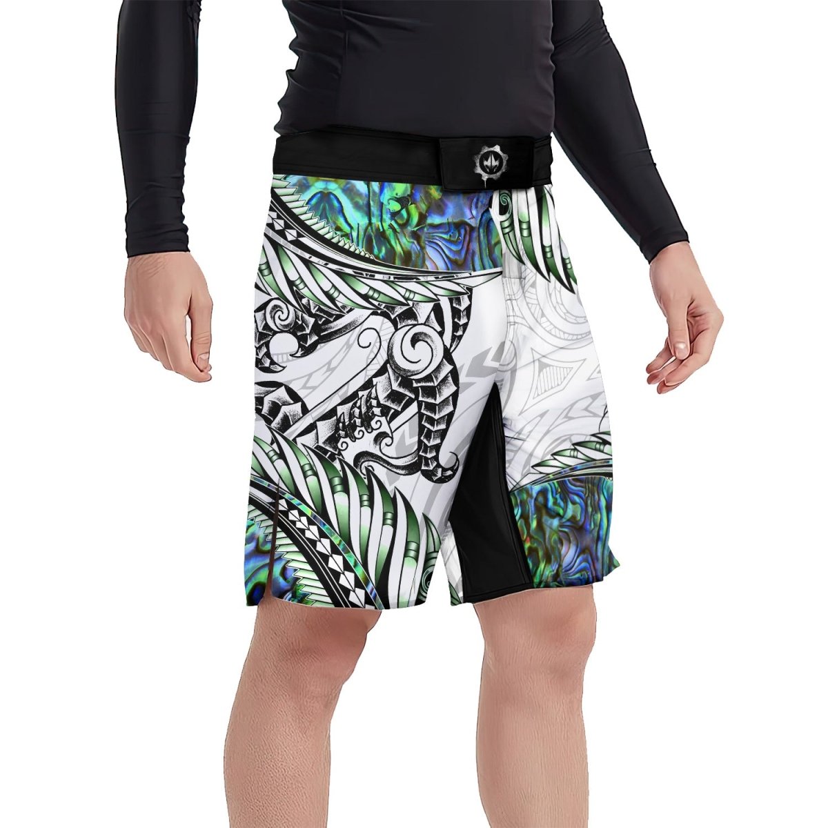 Tribal Maori Tattoo Fight Shorts - BattleFitGear