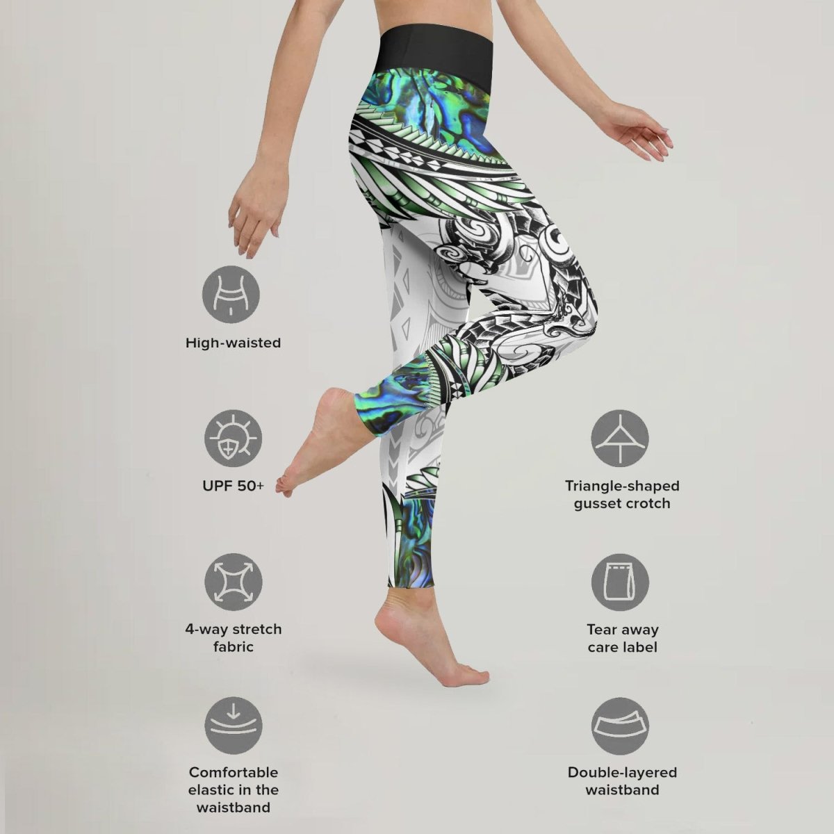 Tribal Maori Tattoo Leggings - BattleFitGear