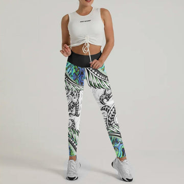 Tribal Maori Tattoo Leggings - BattleFitGear