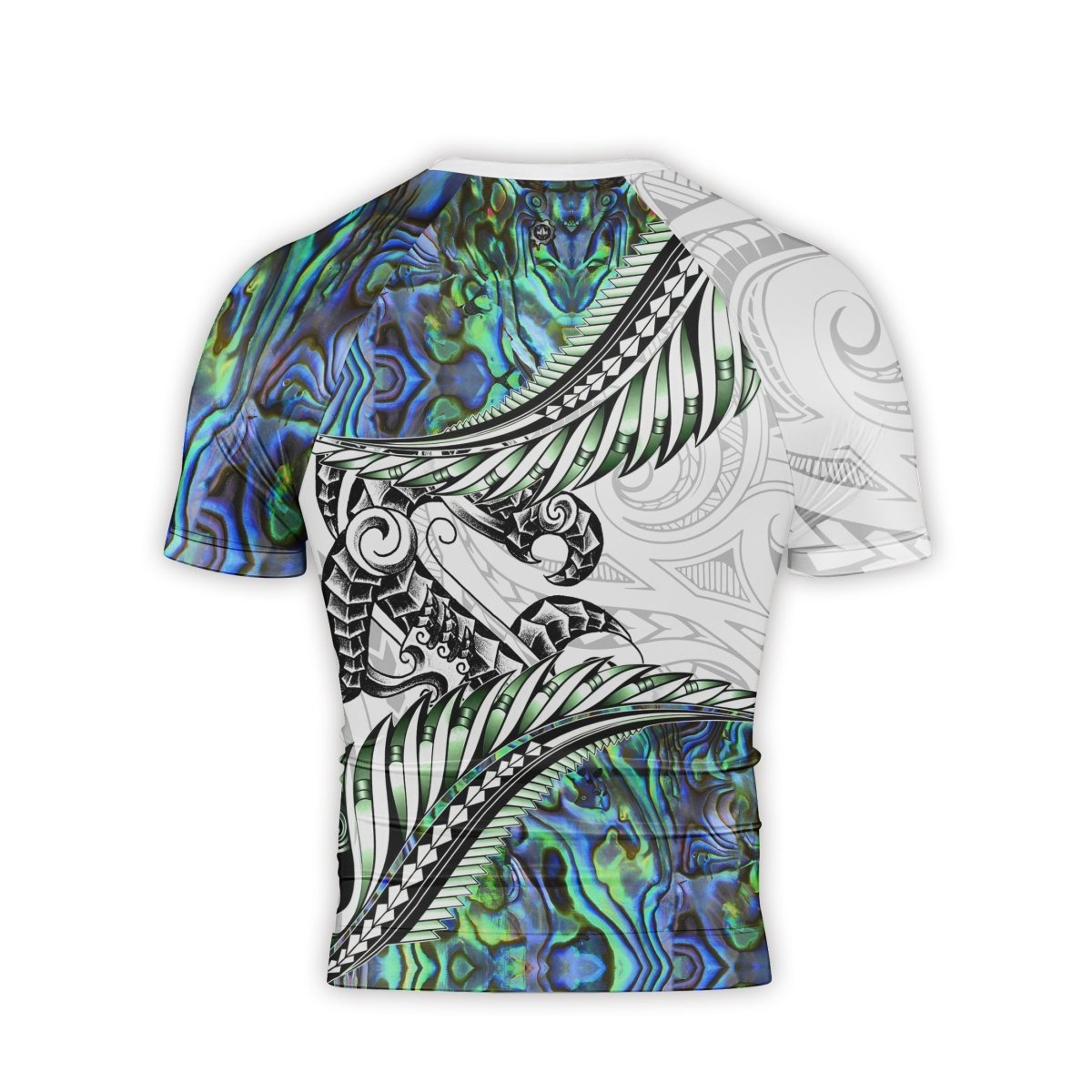 Tribal Maori Tattoo Men's Short Sleeve Rash Guard - BattleFitGear