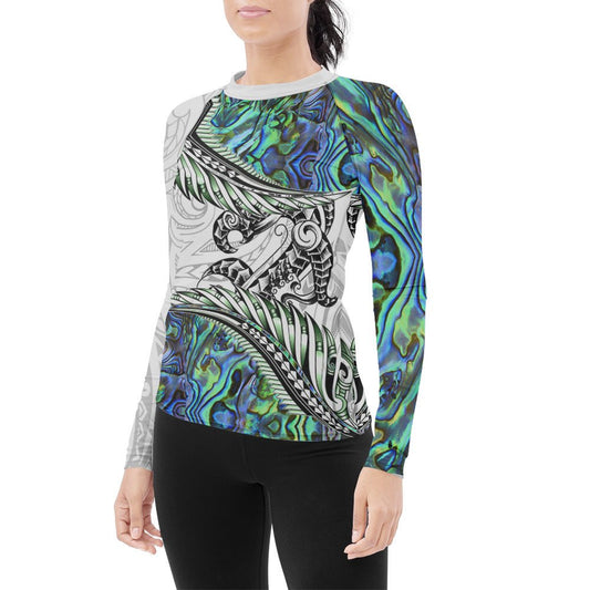 Tribal Maori Tattoo Women's Long Sleeve Rash Guard - BattleFitGear