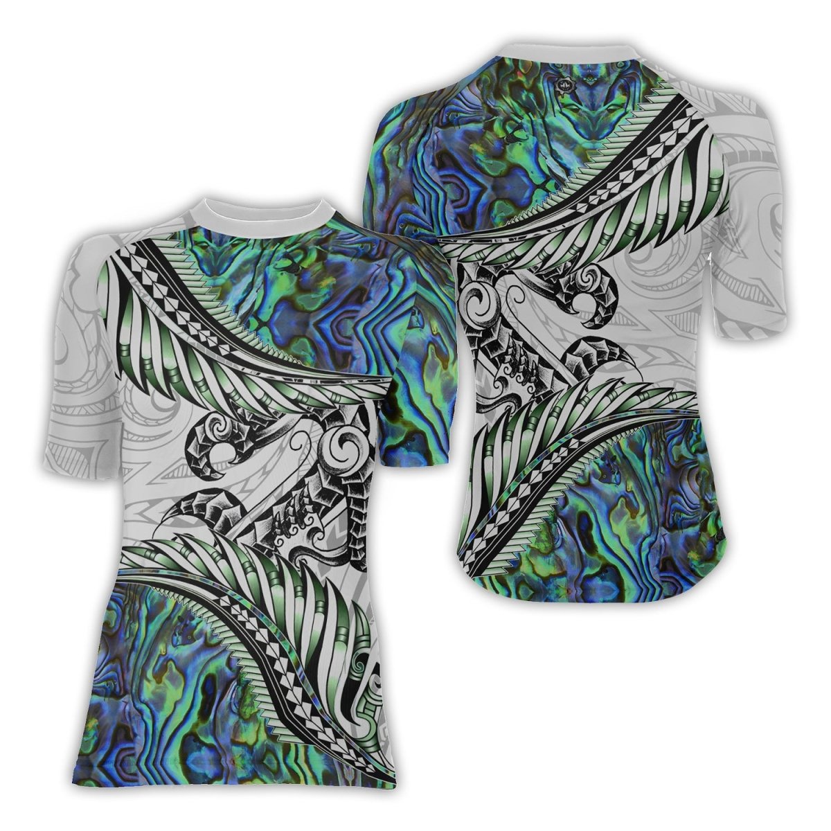 Tribal Maori Tattoo Women's Short Sleeve Rash Guard - BattleFitGear