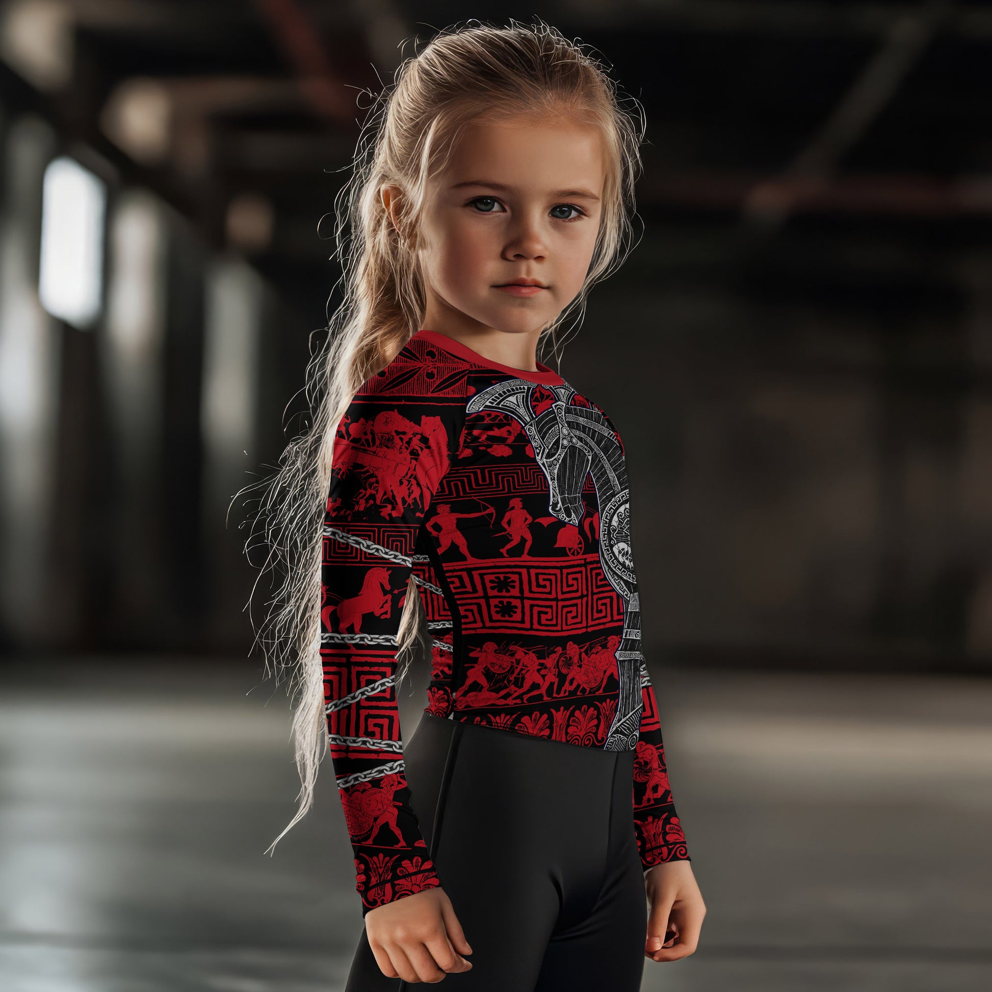 Trojan War Kids Rash Guard
