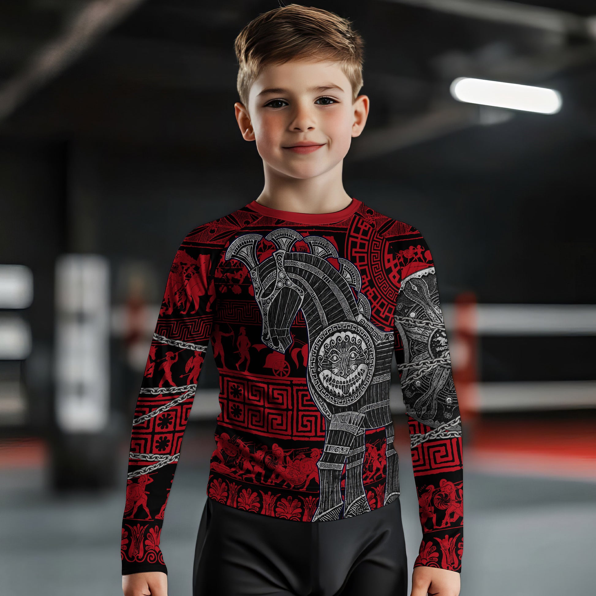 Trojan War Kids Rash Guard