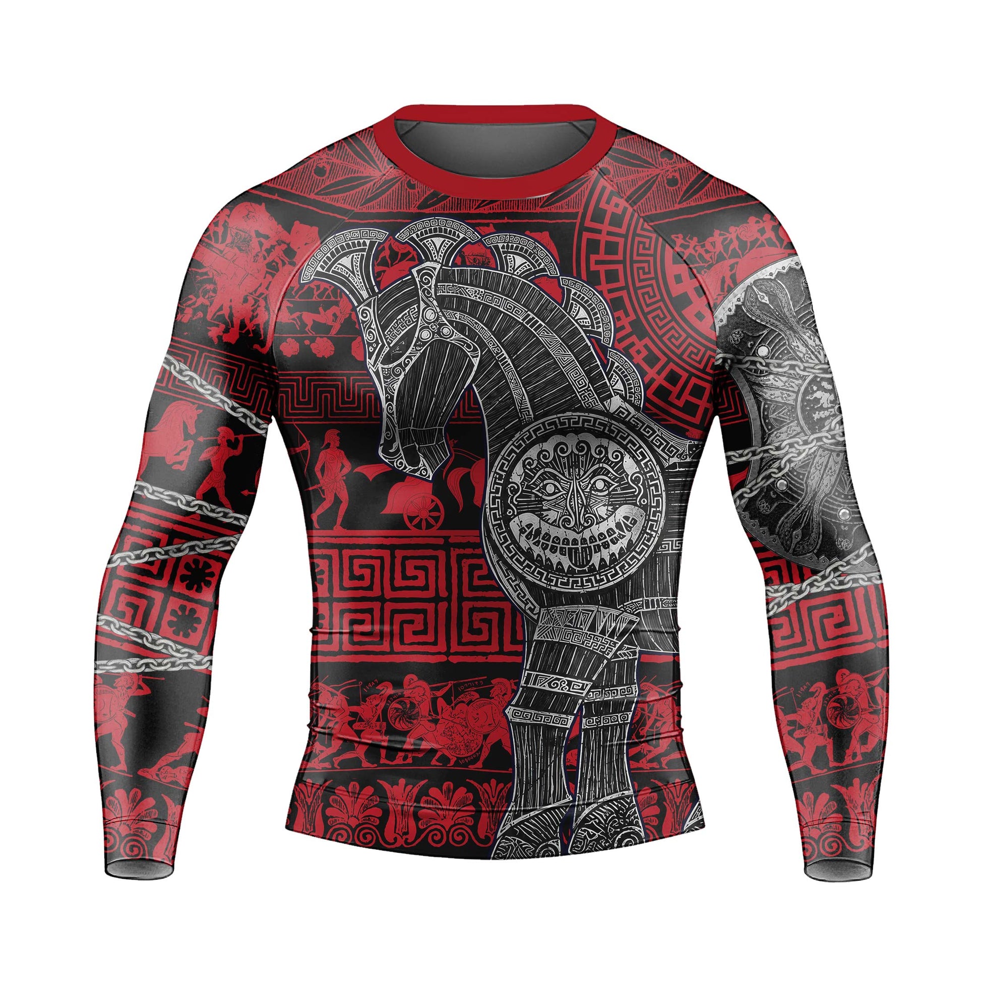 Trojan War Men's Long Sleeve Rash Guard