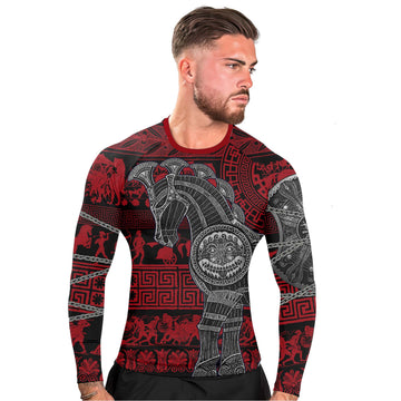 Trojan War Men's Long Sleeve Rash Guard