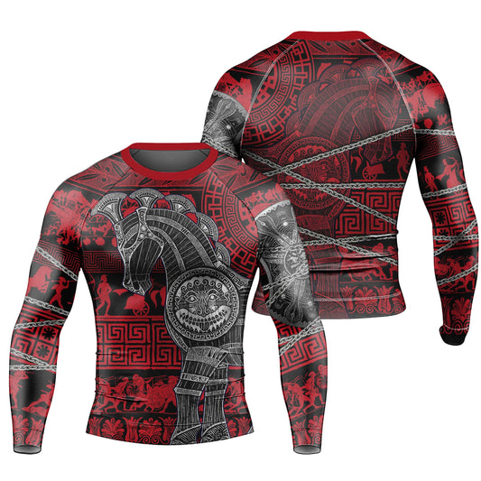 Trojan War Men's Long Sleeve Rash Guard