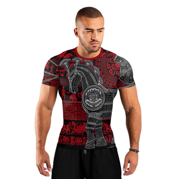 Trojan War Men's Short Sleeve Rash Guard
