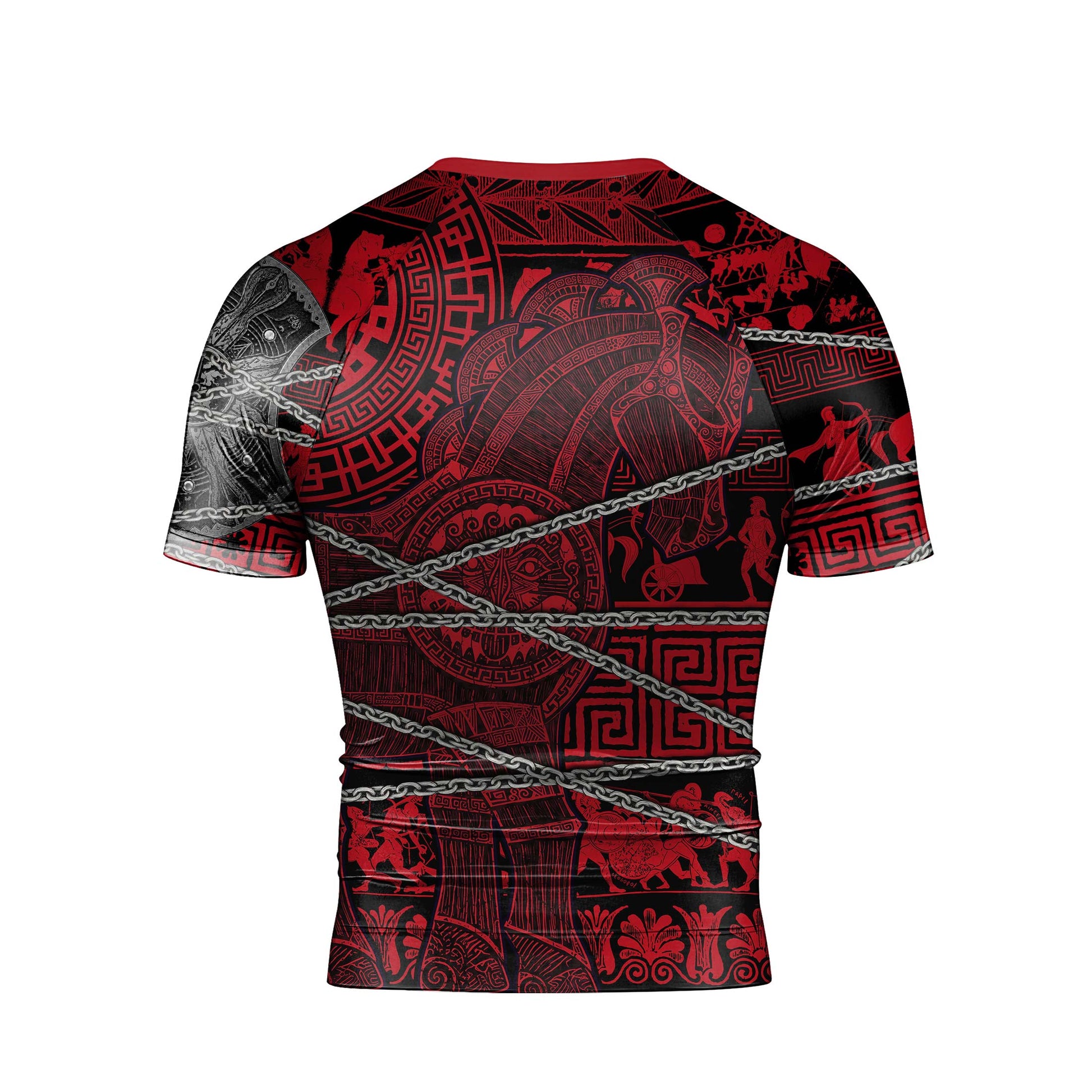 Trojan War Men's Short Sleeve Rash Guard