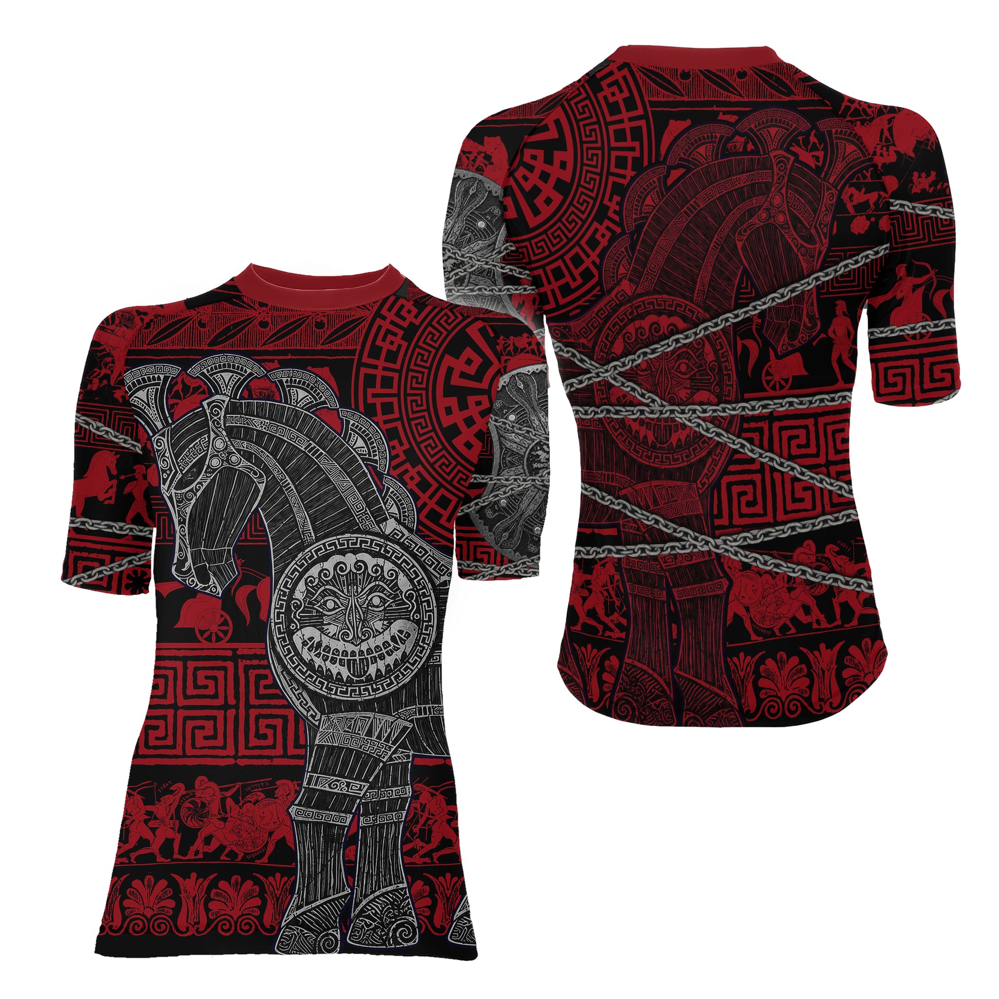 Trojan War Women's Short Sleeve Rash Guard