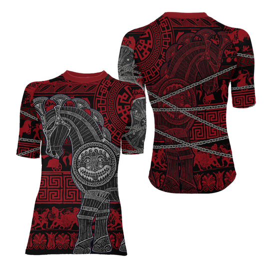 Trojan War Women's Short Sleeve Rash Guard