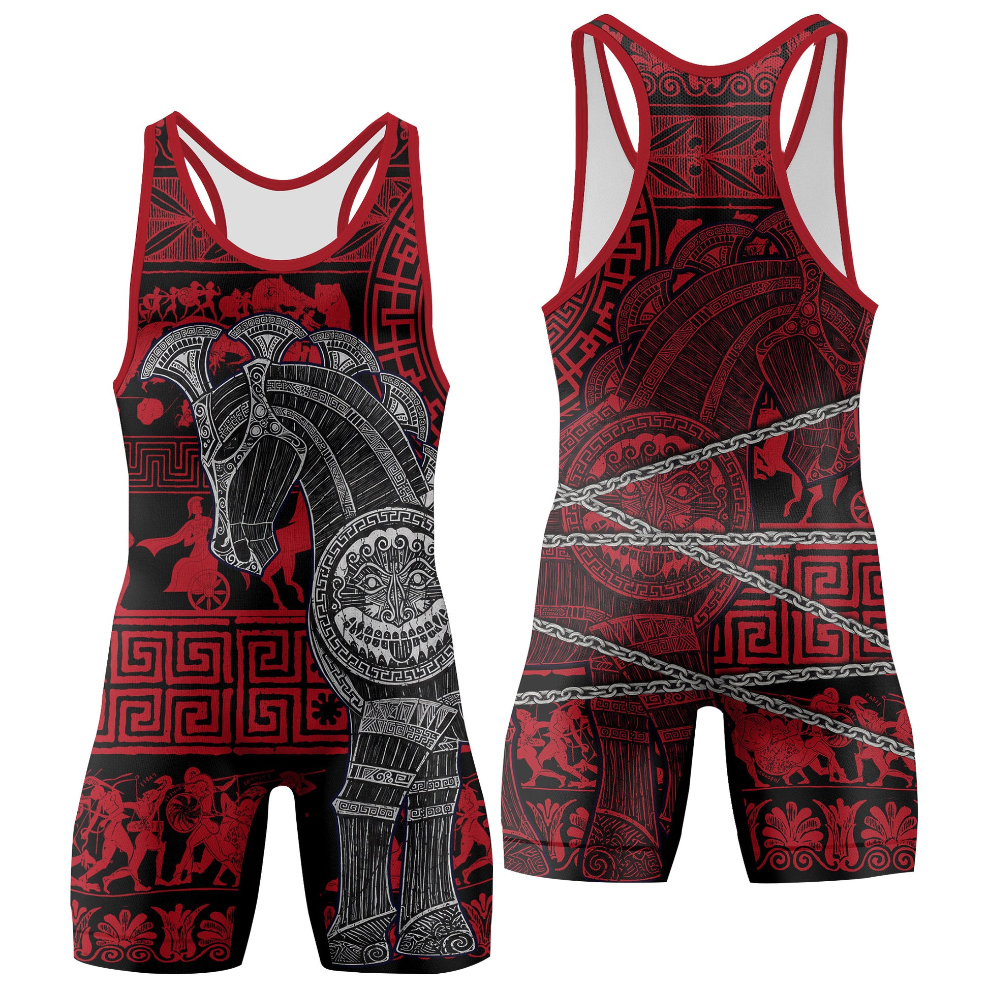 Trojan War Wrestling Singlets