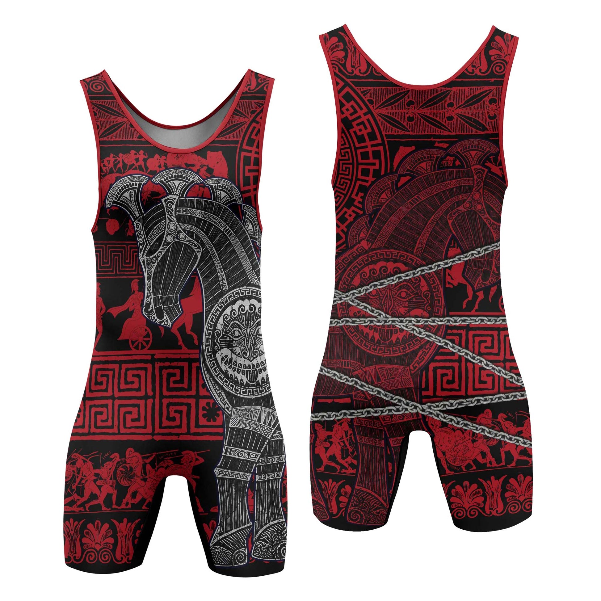 Trojan War Wrestling Singlets