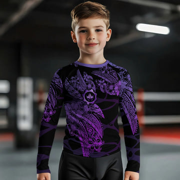 Tropical War Sigil Kids Rash Guard