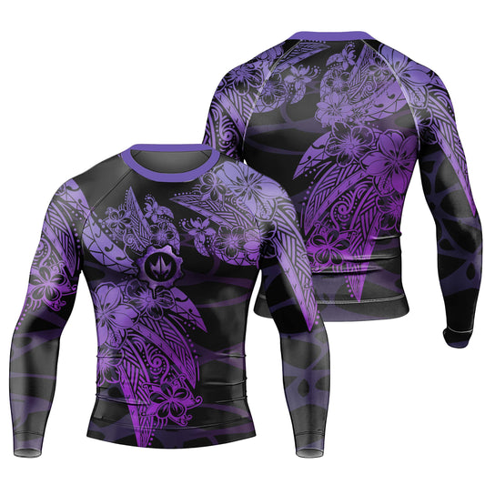 Tropical War Sigil Men's Long Sleeve Rash Guard