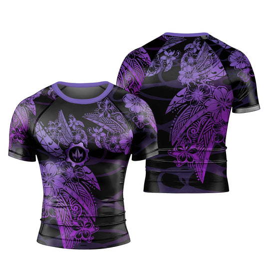 Tropical War Sigil Men's Short Sleeve Rash Guard