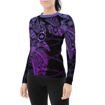 Tropical War Sigil Women's Long Sleeve Rash Guard