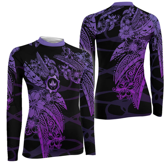 Tropical War Sigil Women's Long Sleeve Rash Guard