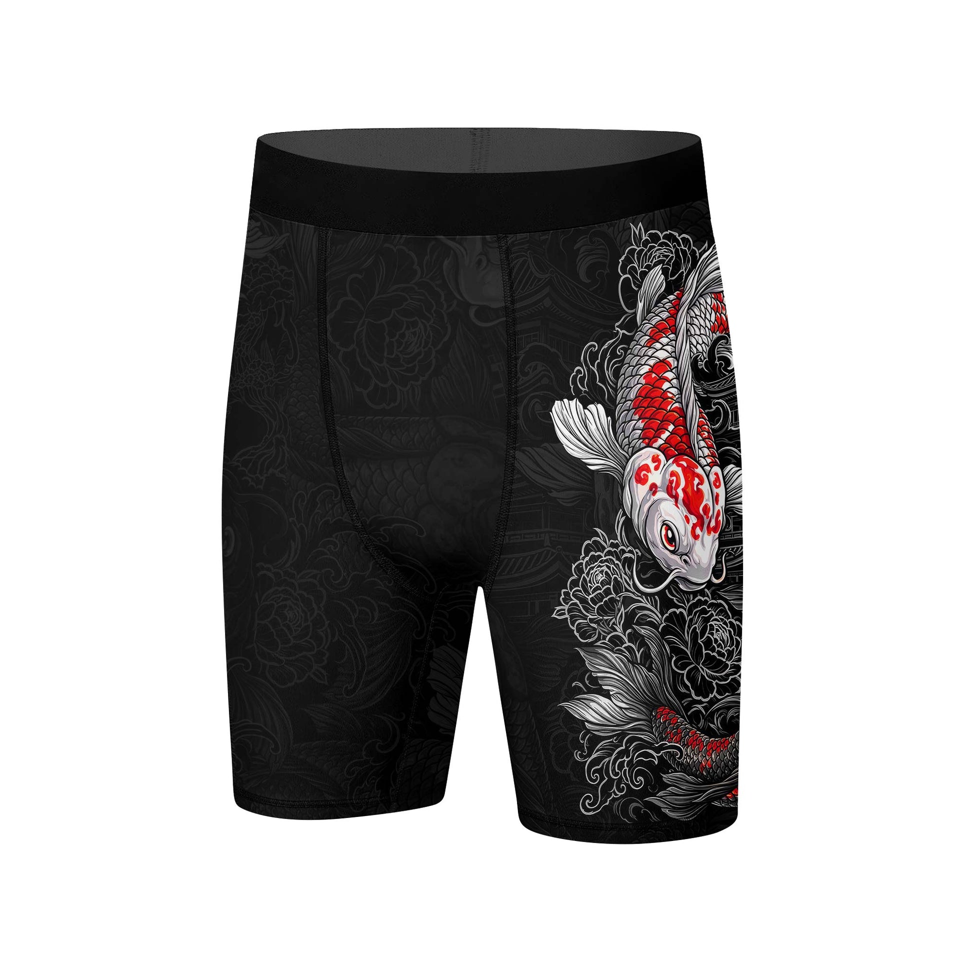 Twin Koi Fish Compression Shorts