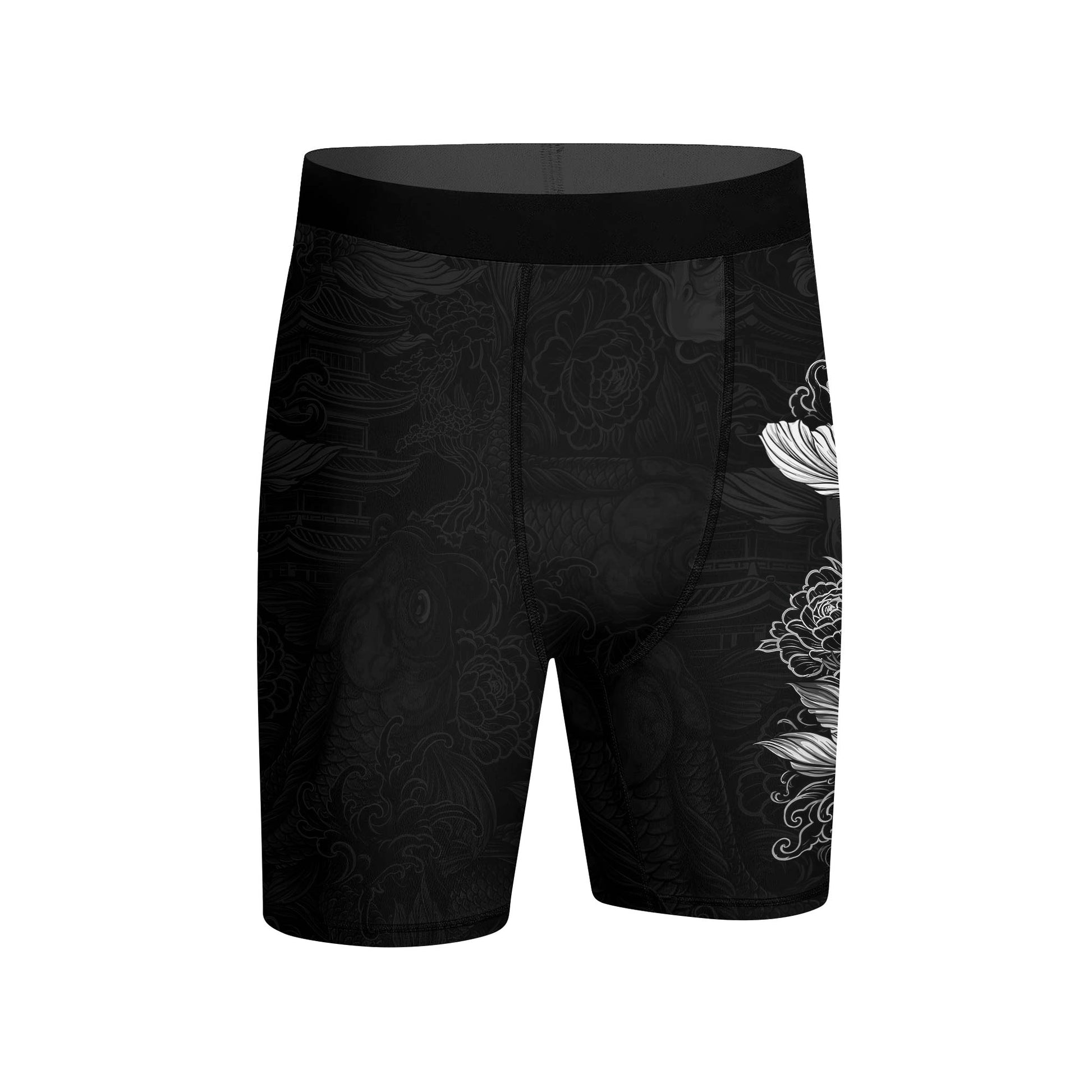 Twin Koi Fish Compression Shorts