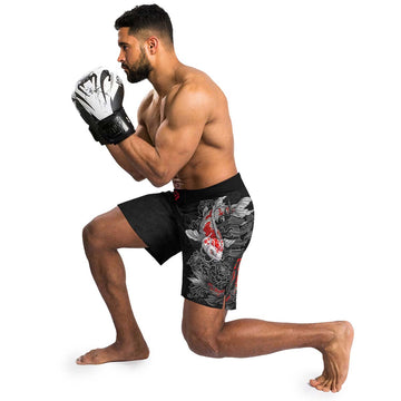 Twin Koi Fish Fight Shorts