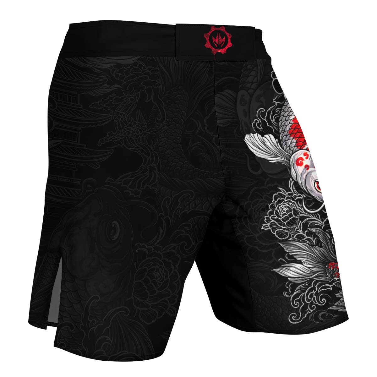 Twin Koi Fish Fight Shorts