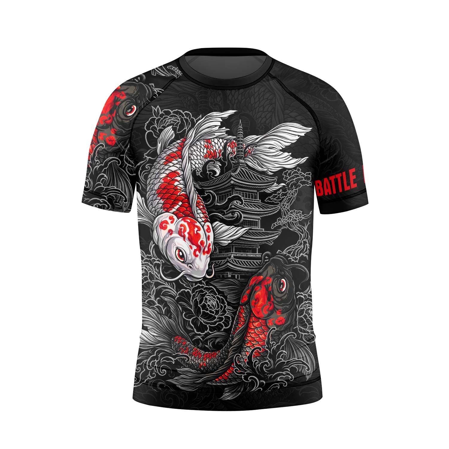 Twin Koi Fish Kids Rash Guard