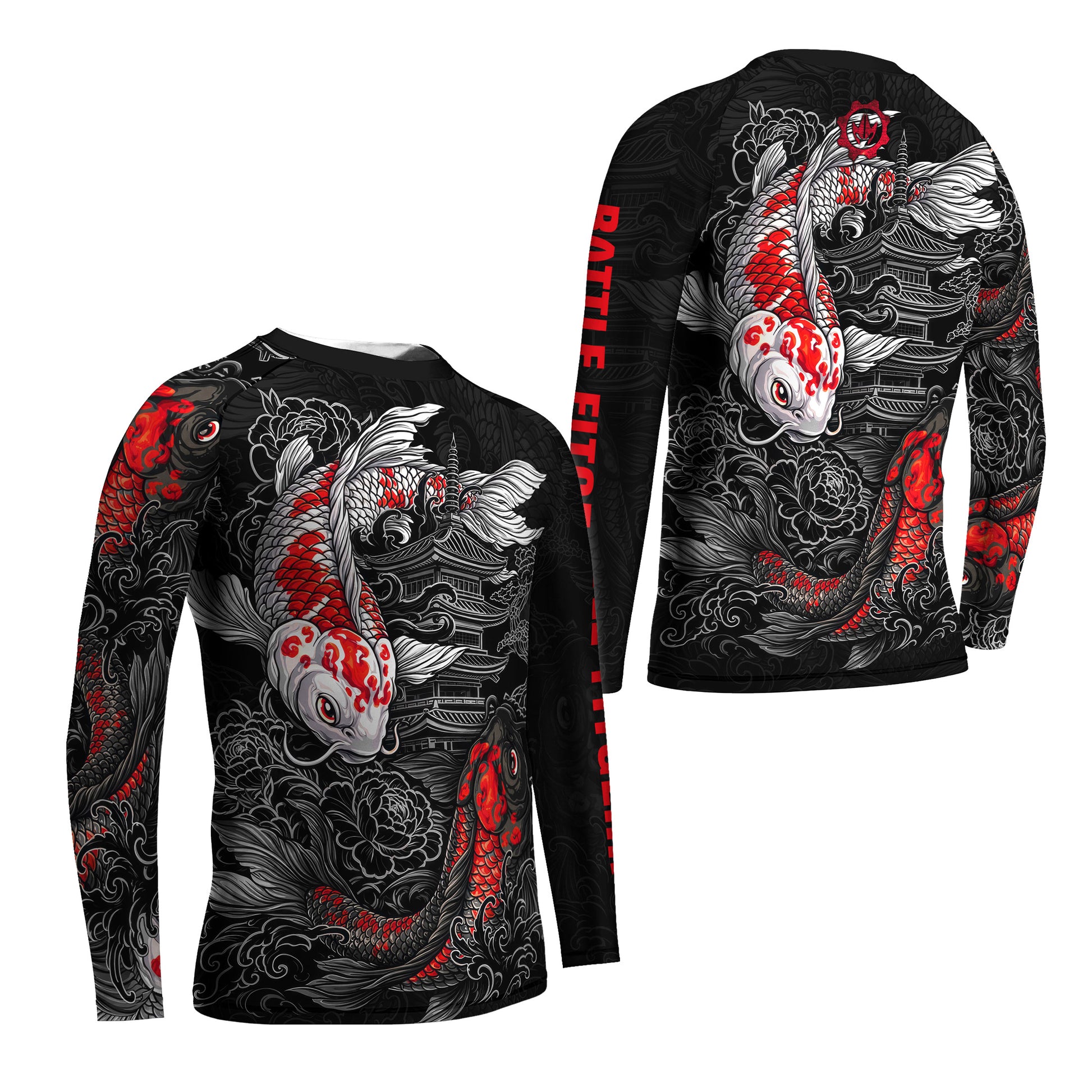 Twin Koi Fish Kids Rash Guard