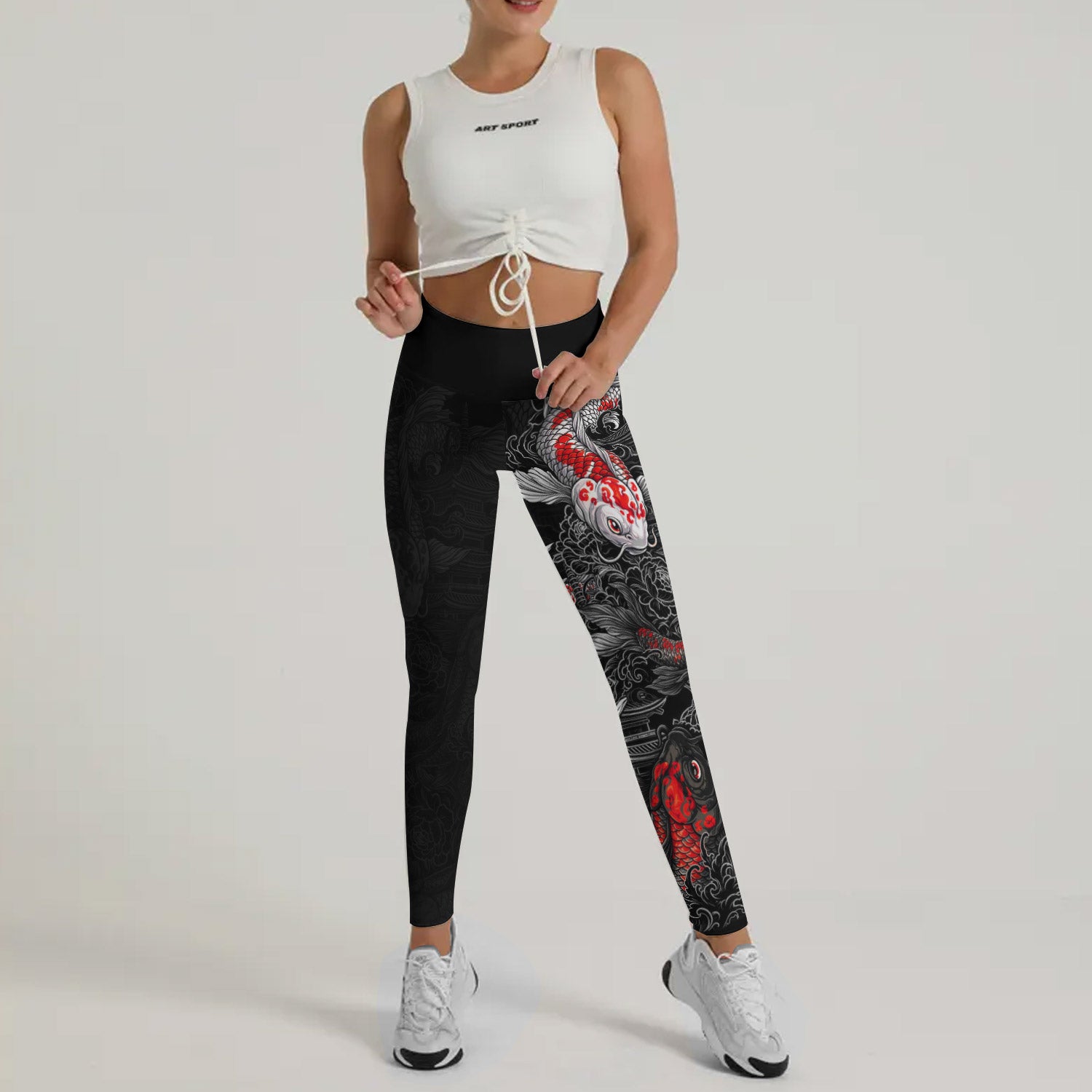 Twin Koi Fish Leggings