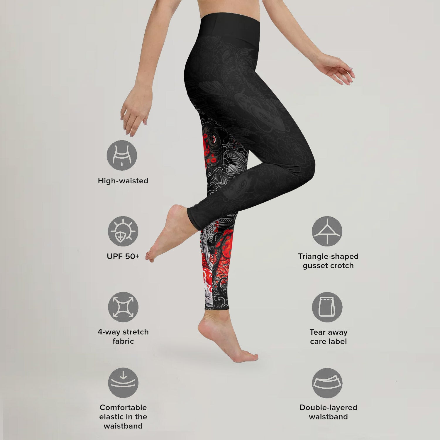 Twin Koi Fish Leggings