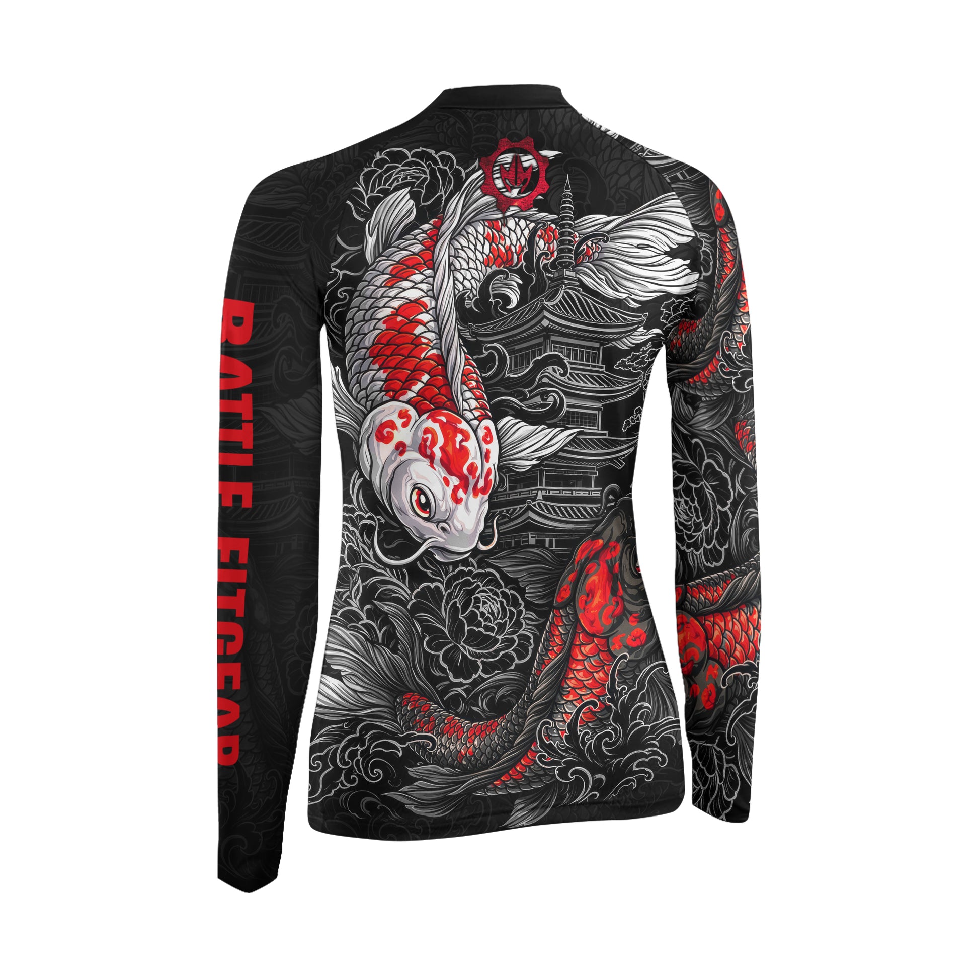 Twin Koi Fish Women's Long Sleeve Rash Guard