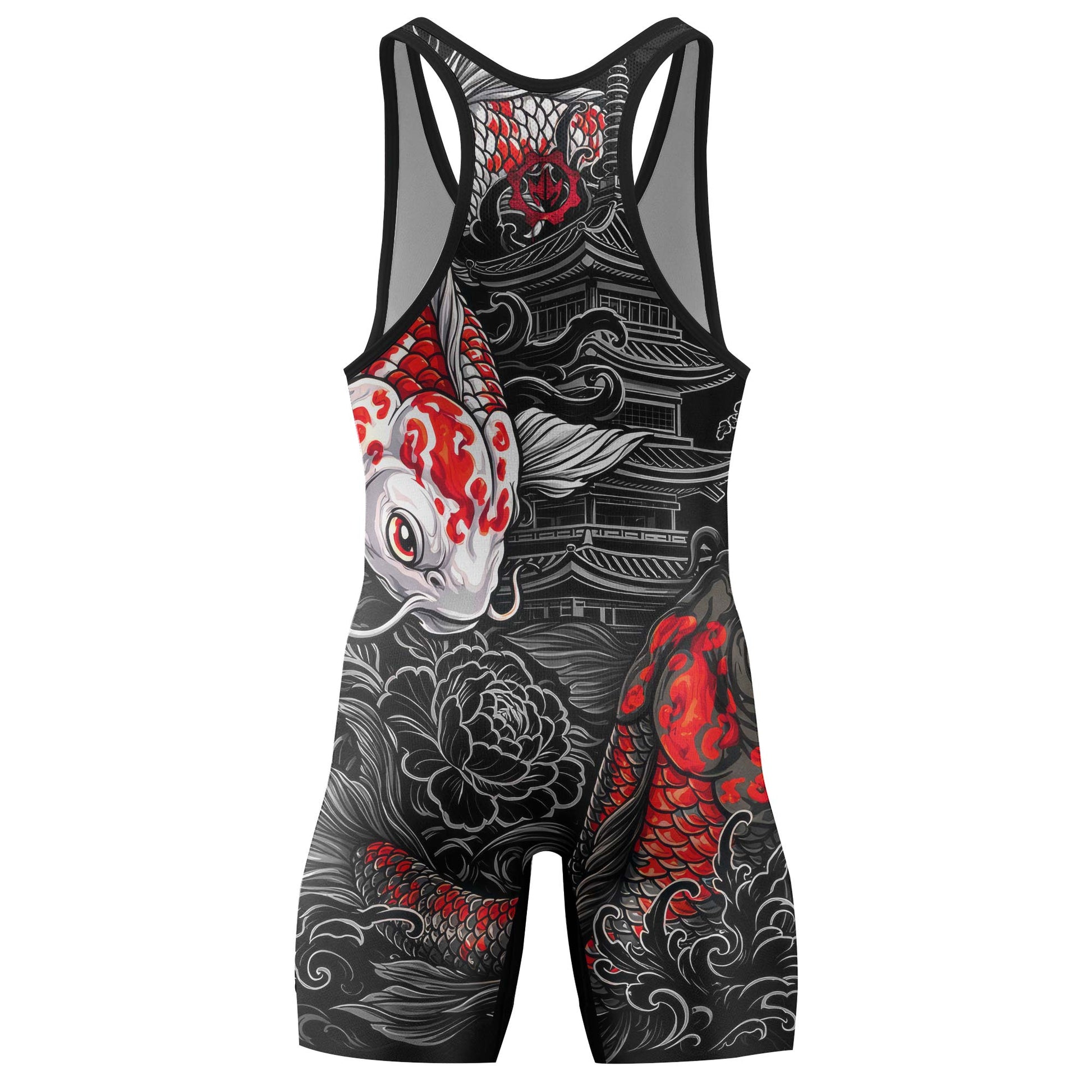 Twin Koi Fish Wrestling Singlets