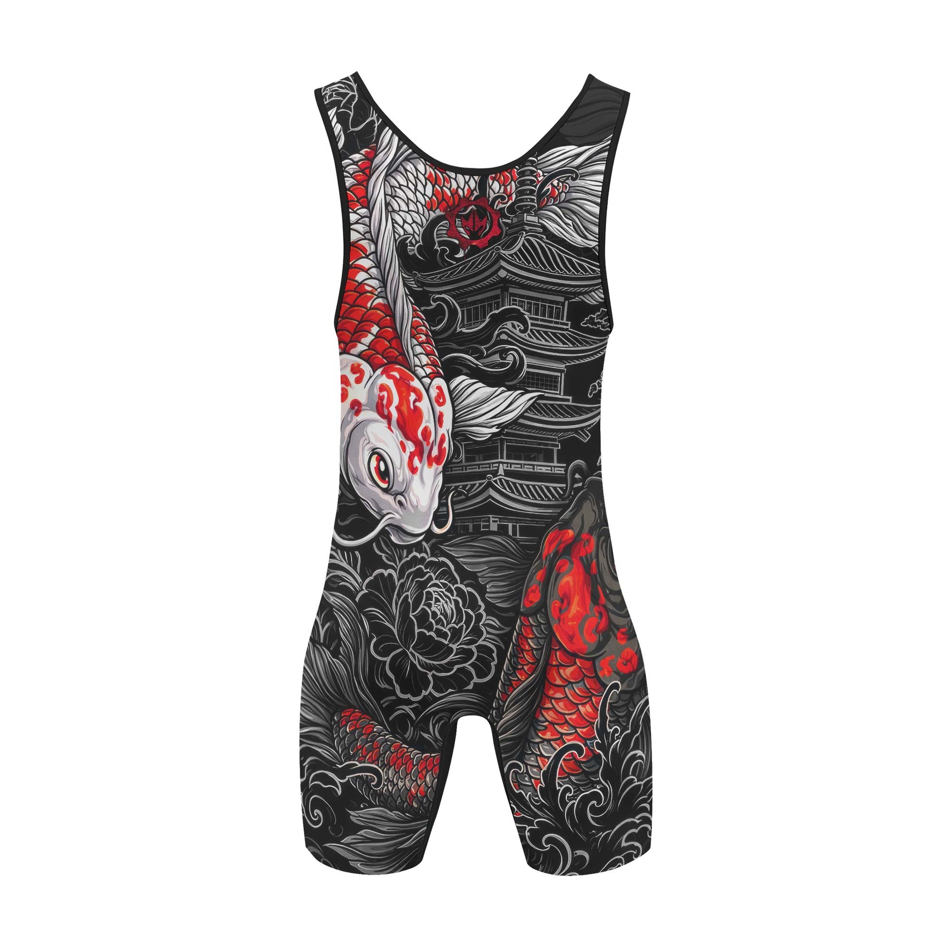 Twin Koi Fish Wrestling Singlets