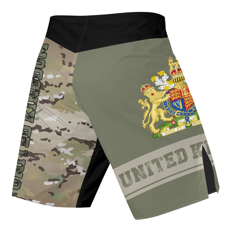 UK Coat of Arms Fight Shorts - BattleFitGear