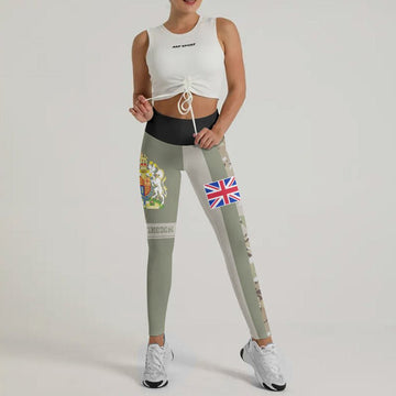 UK Coat of Arms Leggings - BattleFitGear