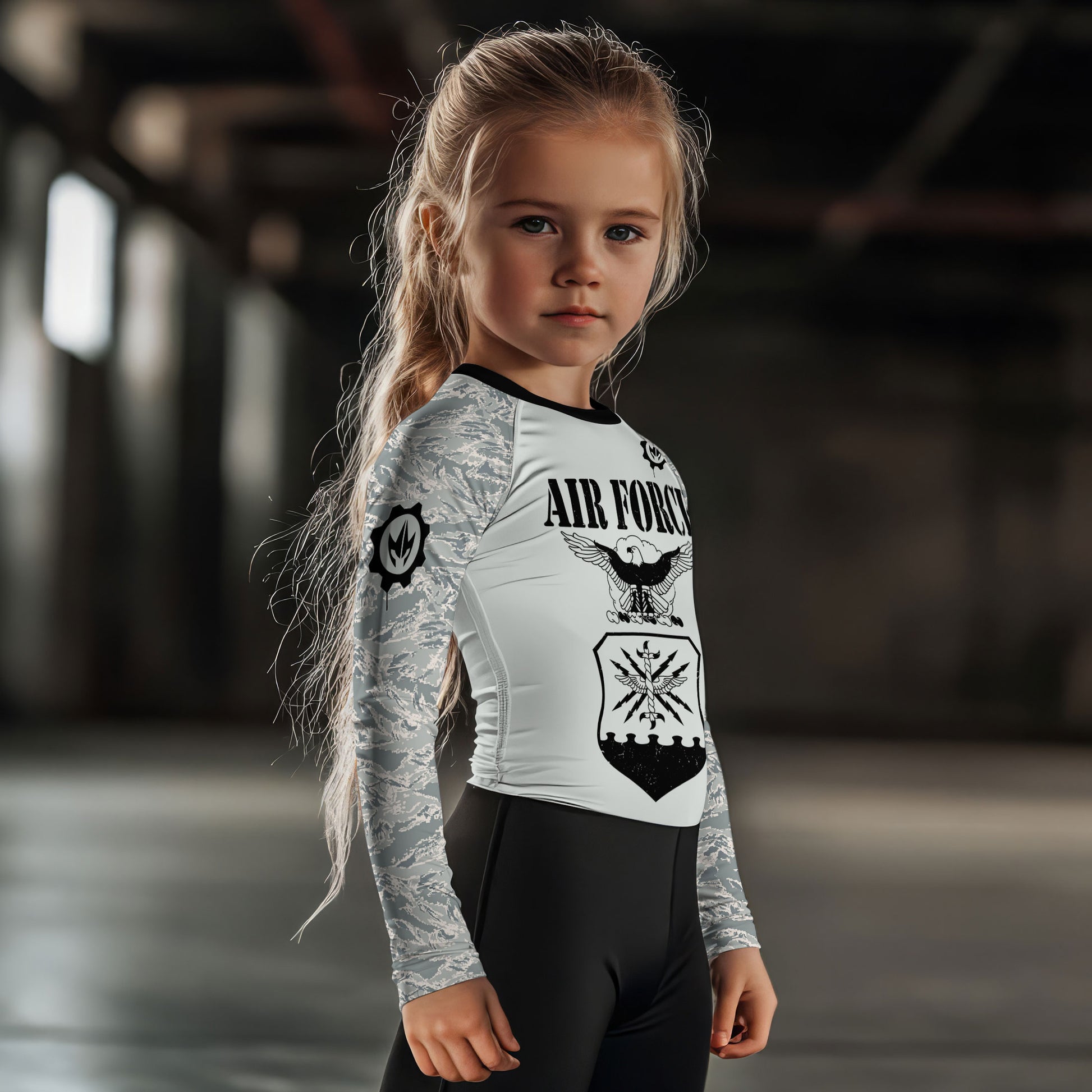 US Air Force Kids Rash Guard