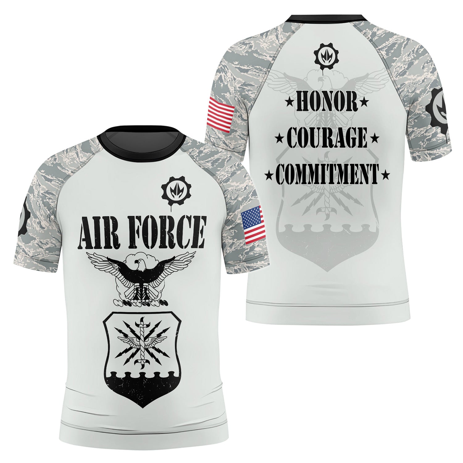 US Air Force Kids Rash Guard