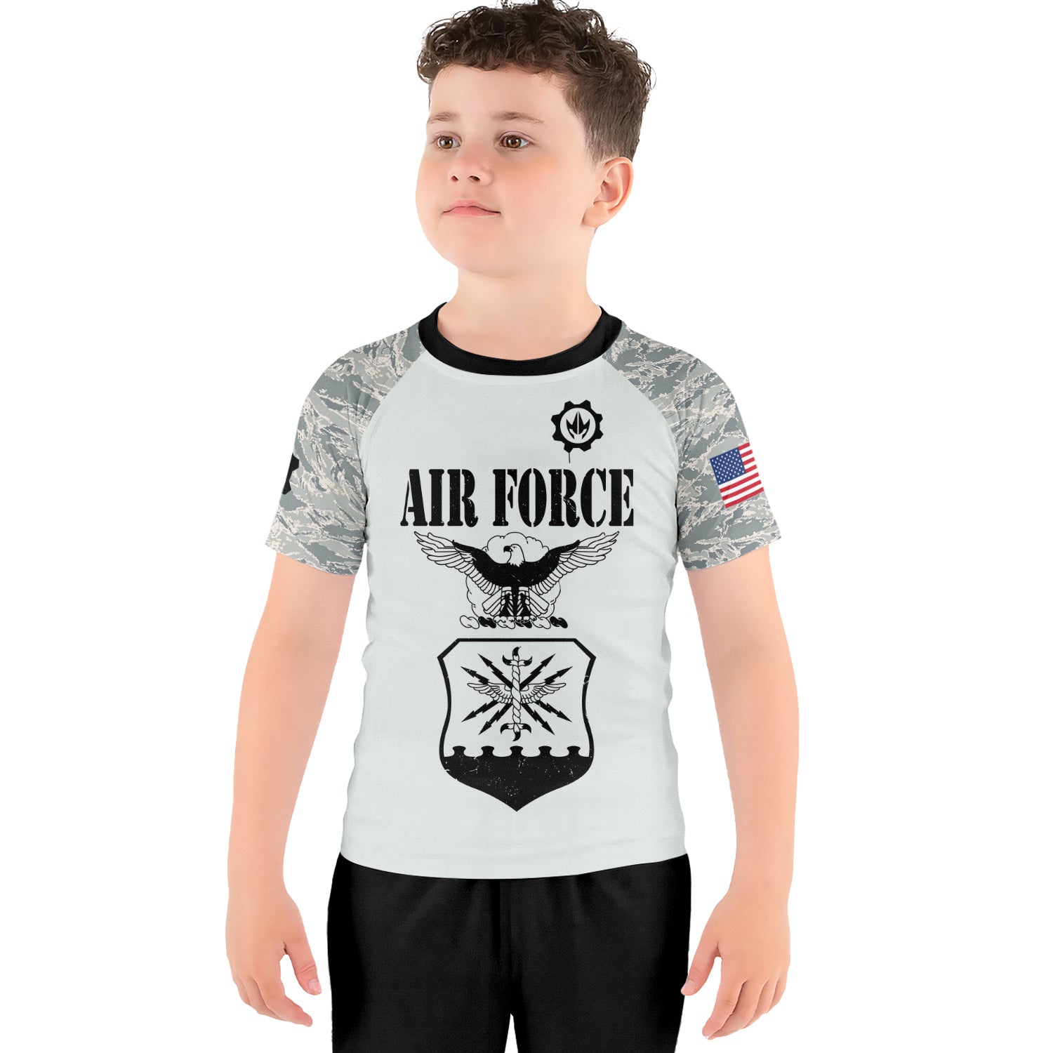 US Air Force Kids Rash Guard