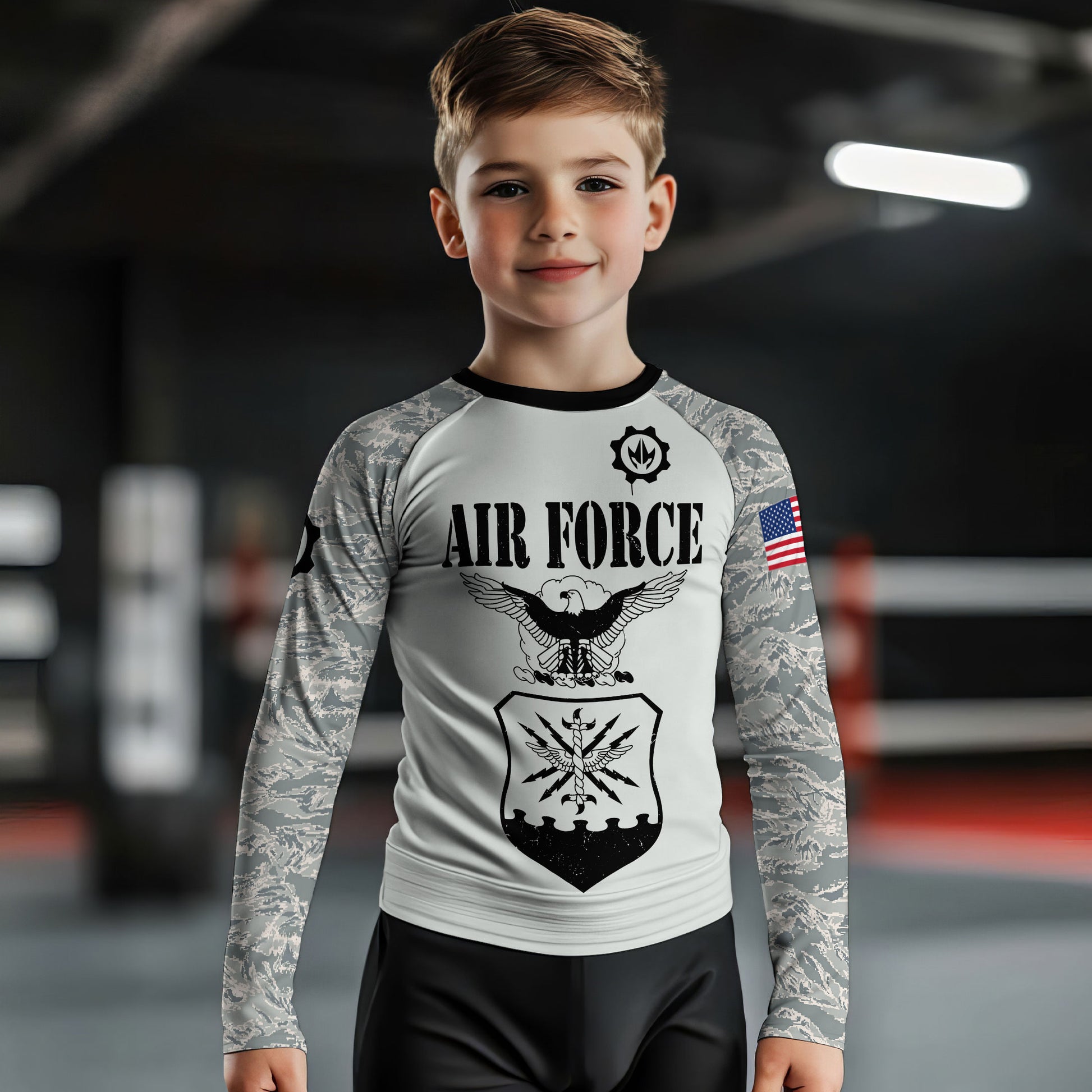 US Air Force Kids Rash Guard