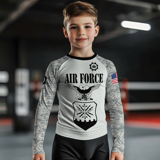 US Air Force Kids Rash Guard