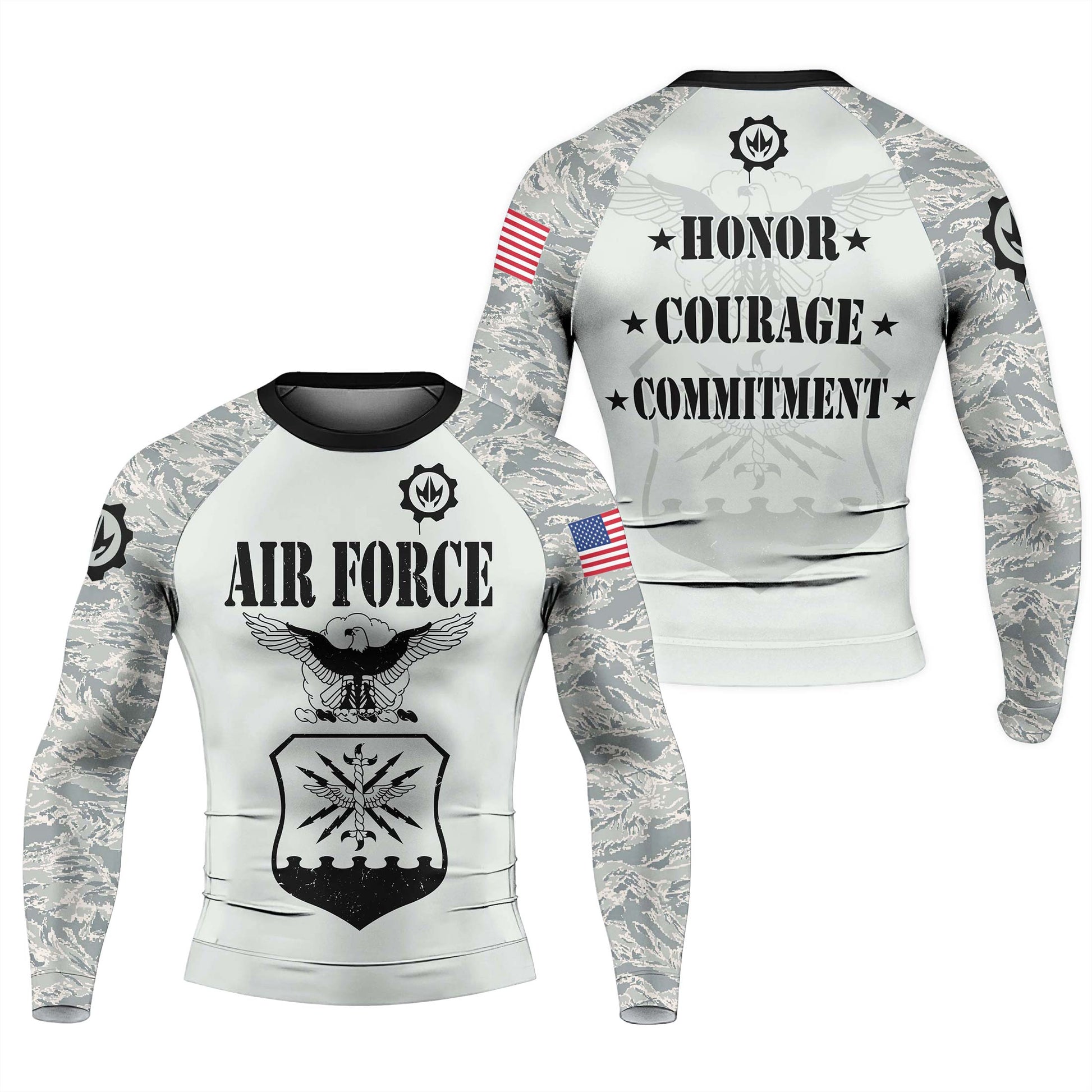 US Air Force Men's Long Sleeve Rash Guard