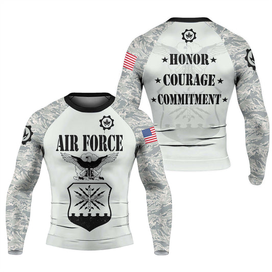 US Air Force Men's Long Sleeve Rash Guard