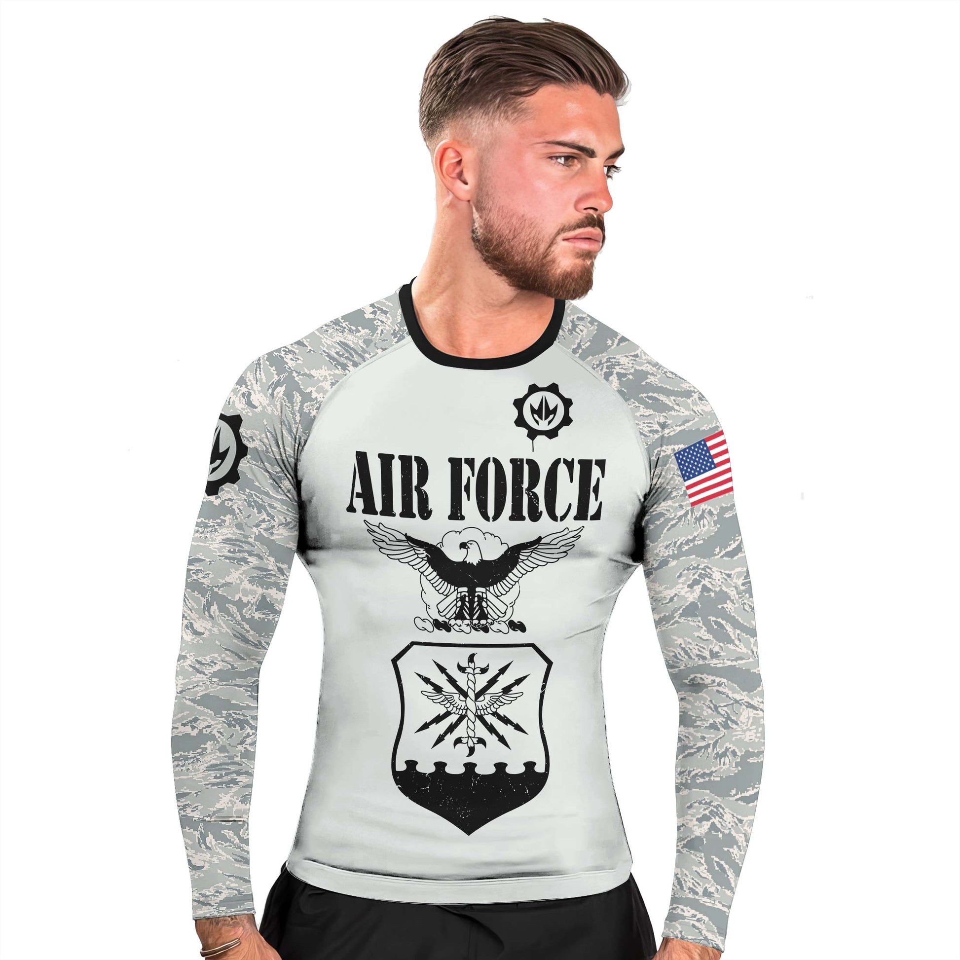 US Air Force Men's Long Sleeve Rash Guard