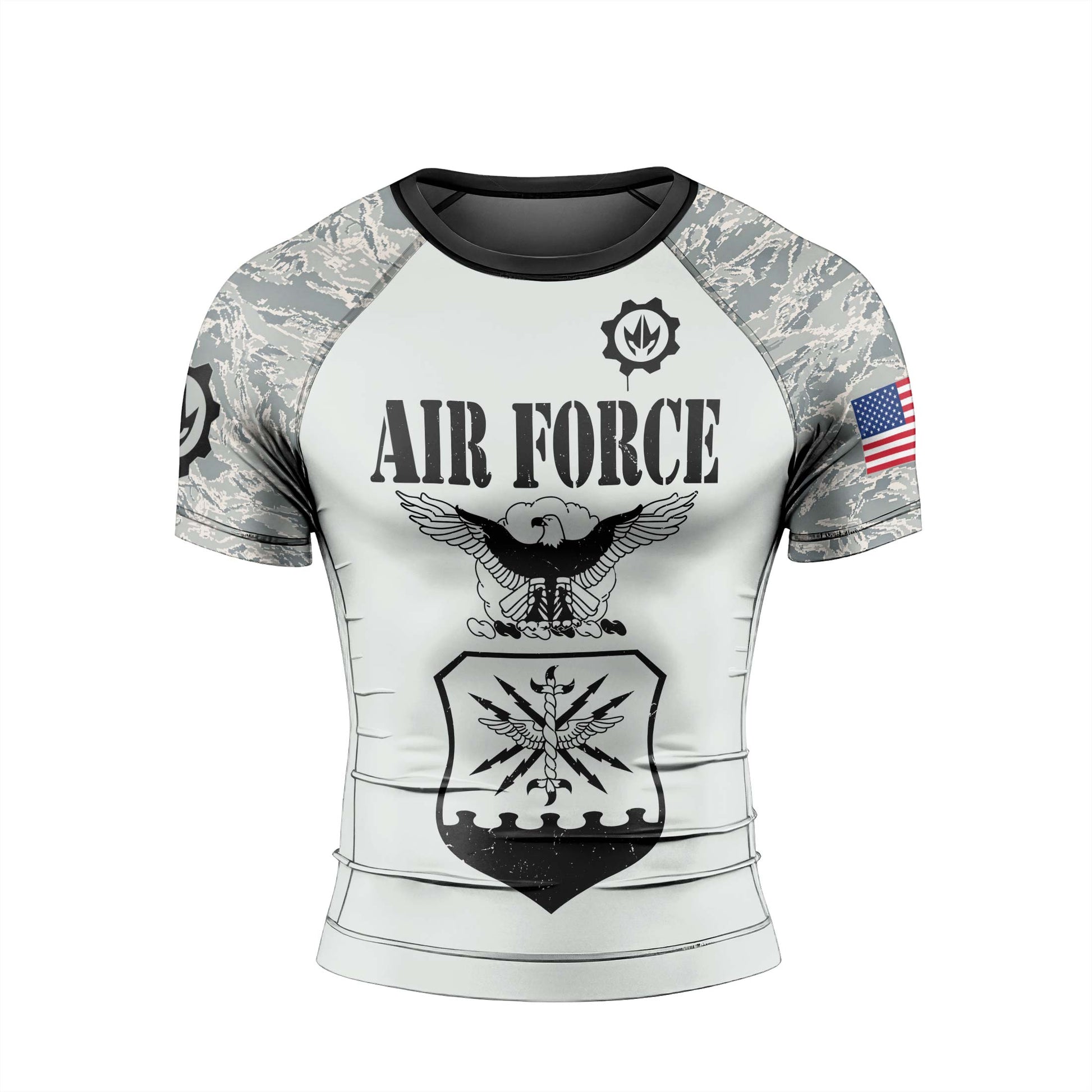 US Air Force Men's Short Sleeve Rash Guard