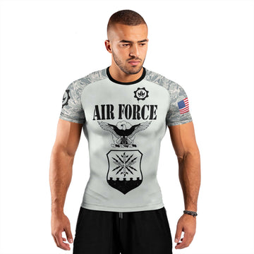US Air Force Men's Short Sleeve Rash Guard