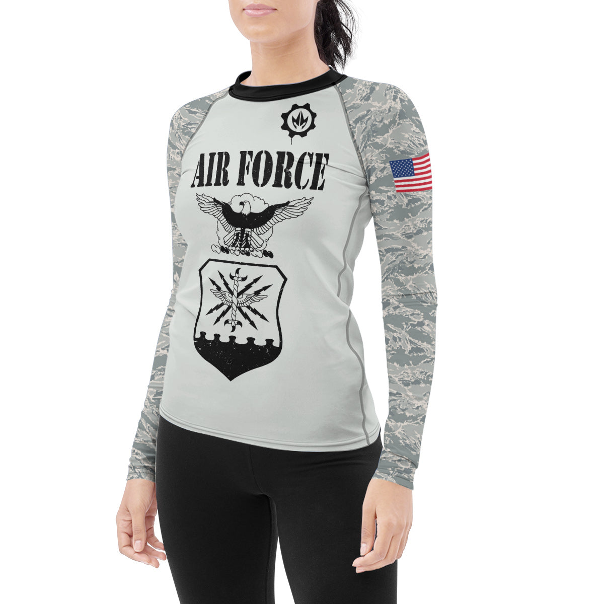 US Air Force Women's Long Sleeve Rash Guard